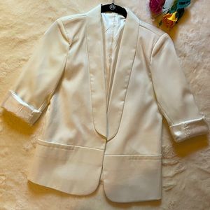Francesca’s Collection Prevett Miami White Blazer, SZ S.